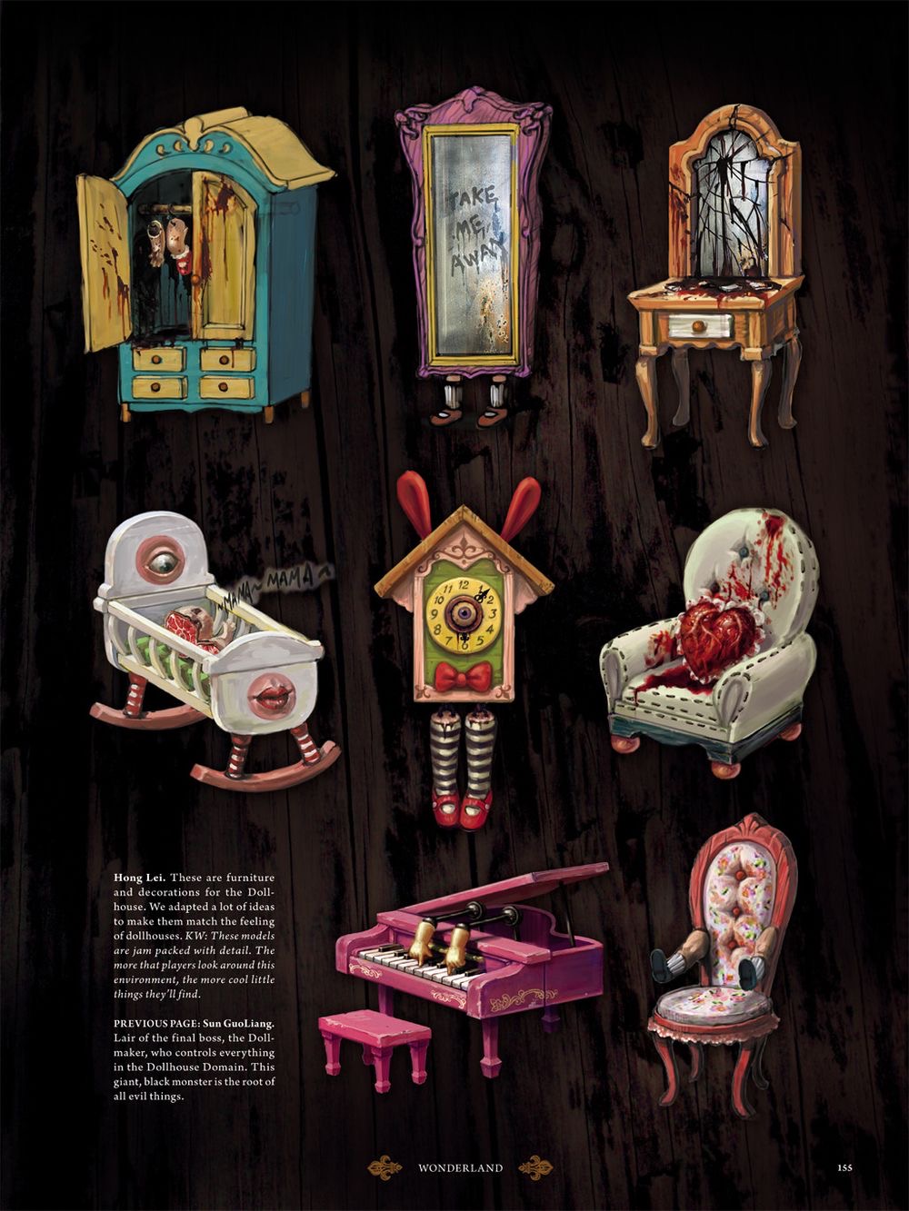 Furniture and clock designs